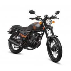 Motorrad Fighter 50 CR-S schwarz 45 km/h Euro 5 Schaltmoped Kleinkraftrad 4 Takt